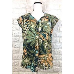 Soho New York & Company Hawiian Print Blouse top